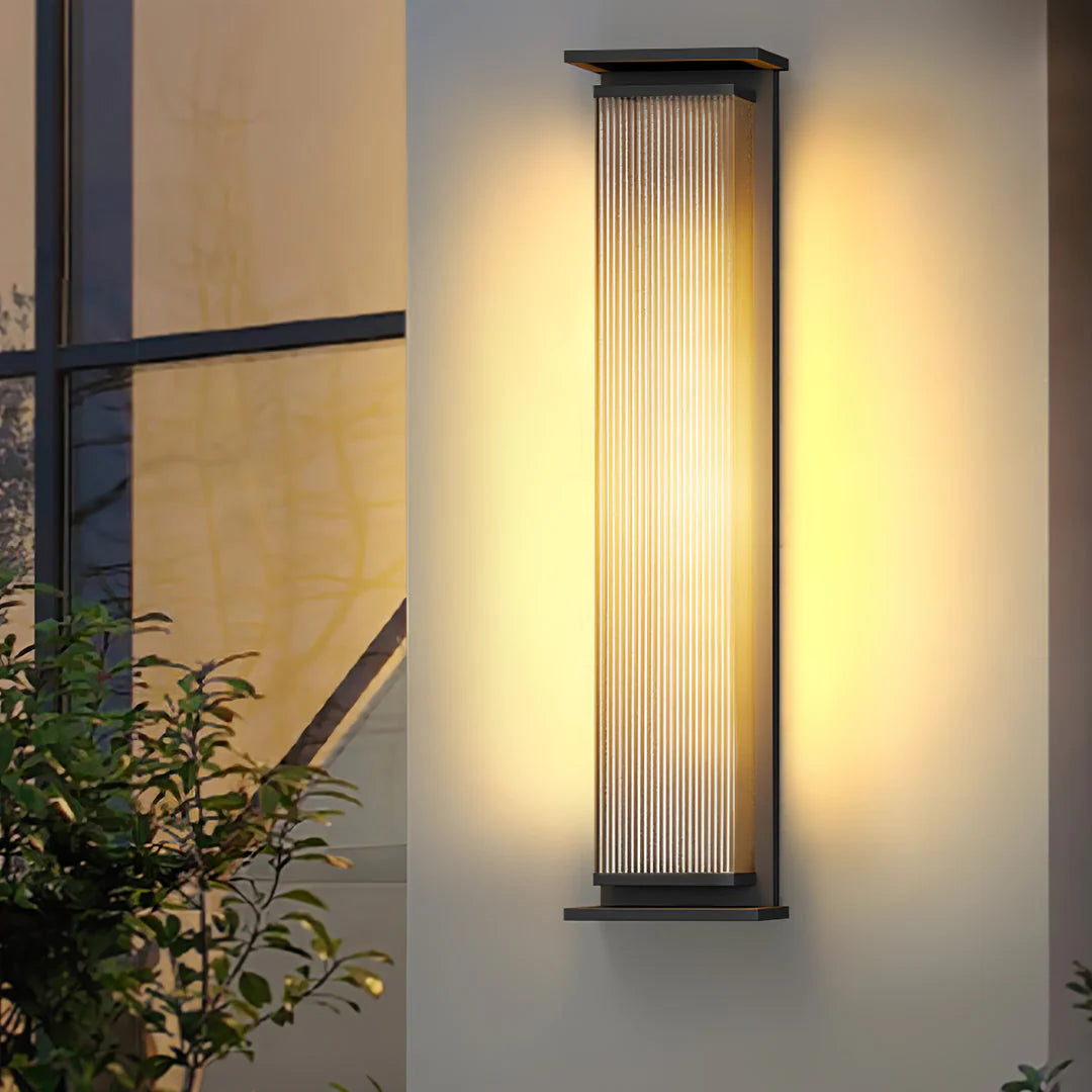 Rectangular Box Acrylic Outdoor Wall Lamp