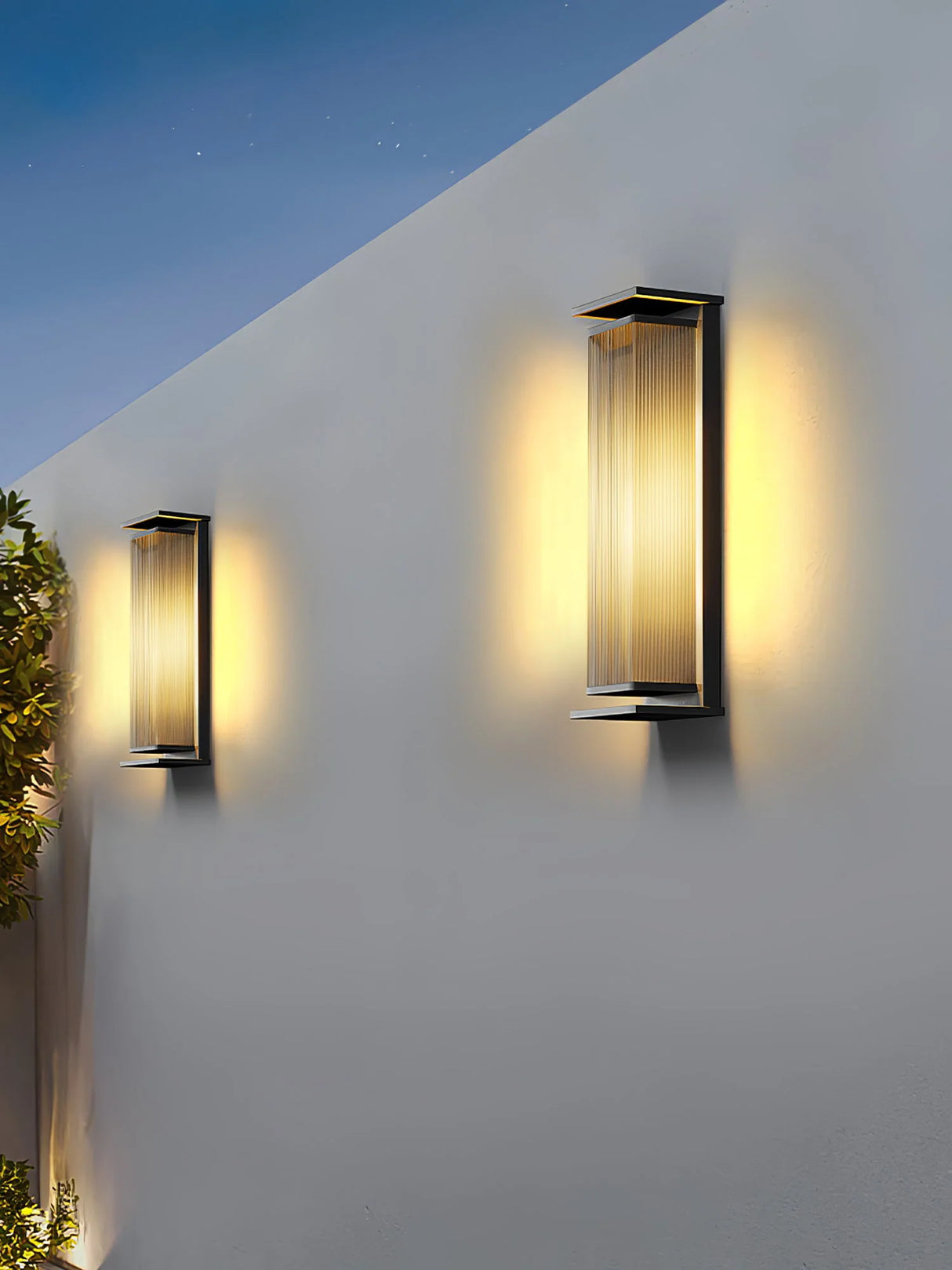 Rectangular Box Acrylic Outdoor Wall Lamp