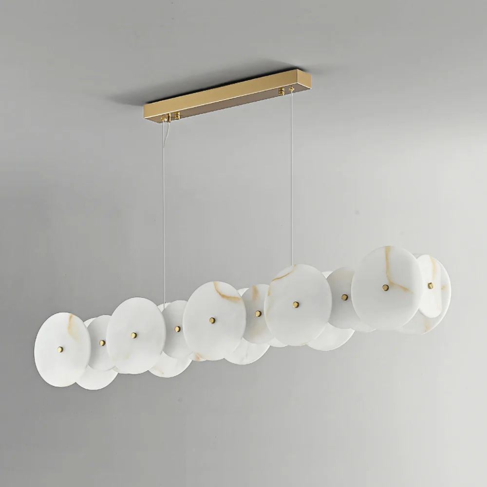 Alabaster Multiple Round Chandelier