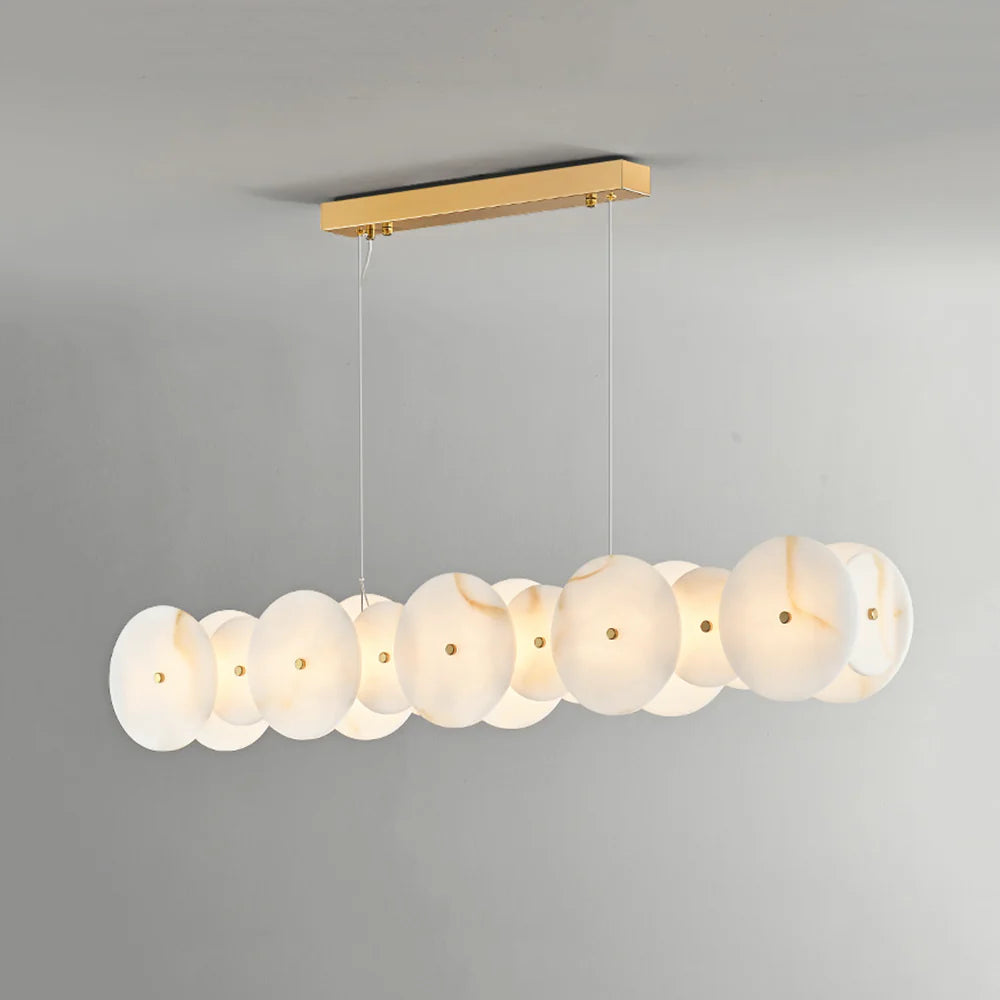 Alabaster Multiple Round Chandelier