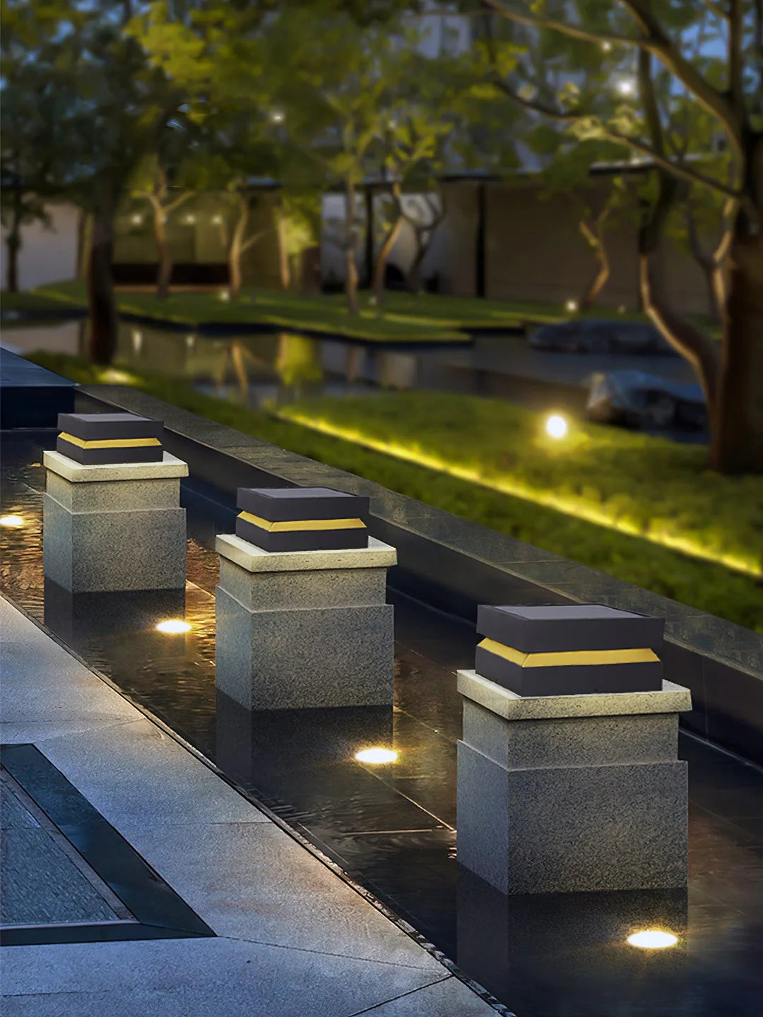 Solaris Square Post Outdoor Light