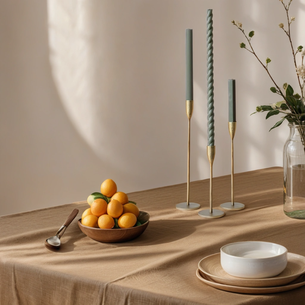 Handcrafted Antique Brass Candlesticks