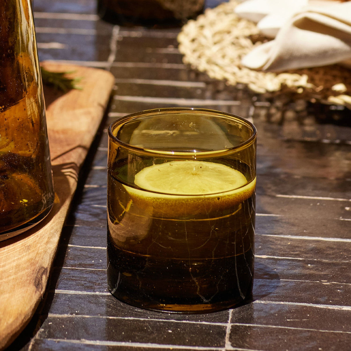 Moroccan Handblown Classic Short Glass | Set of Two