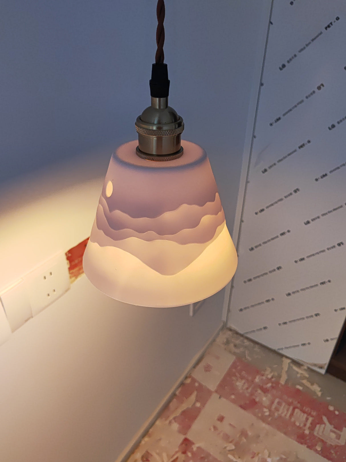 Mountains Shadow Ceramic Pendant Lamp