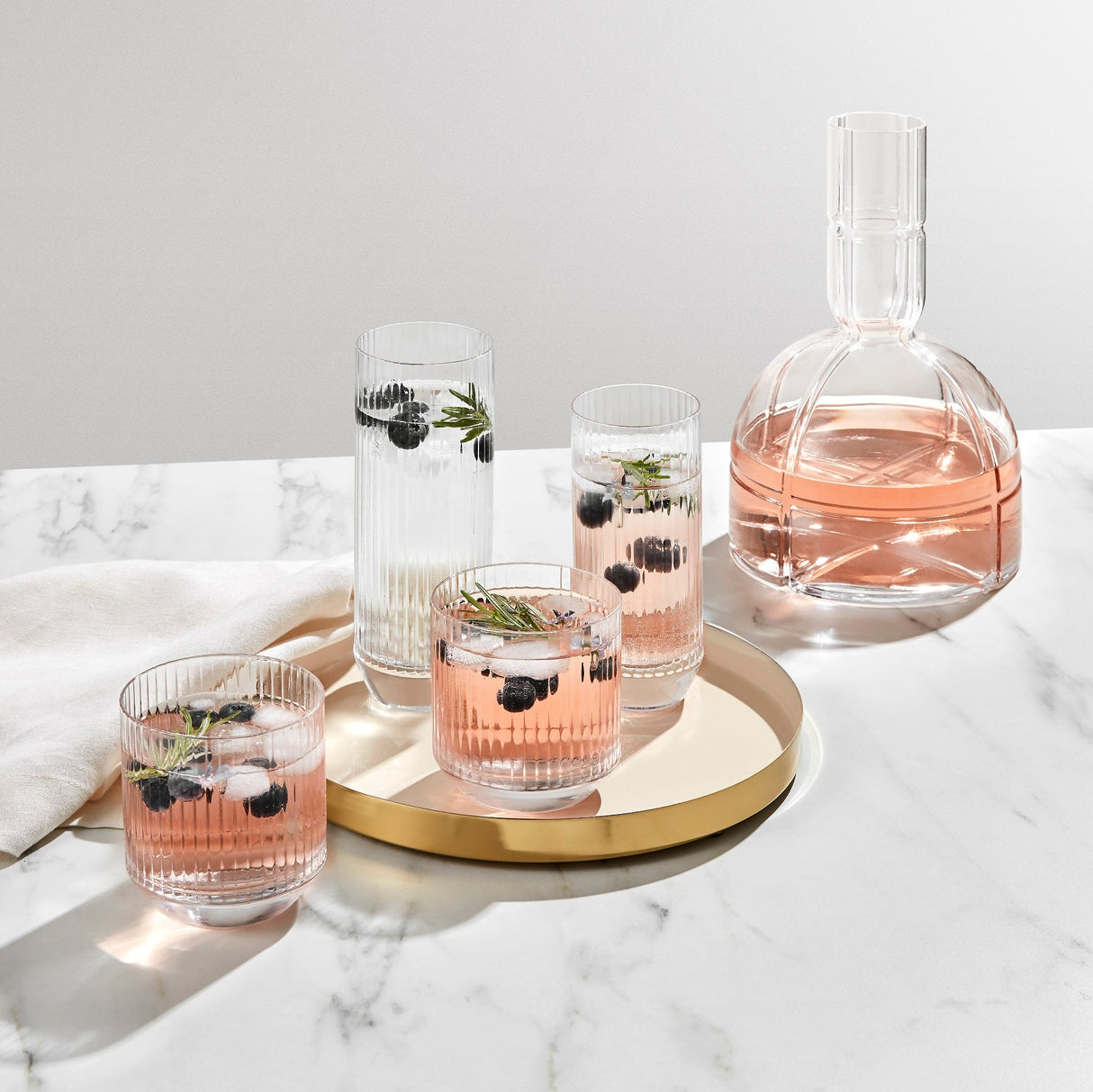 Big Top Set of 4 High Ball Glasses 14.5 oz