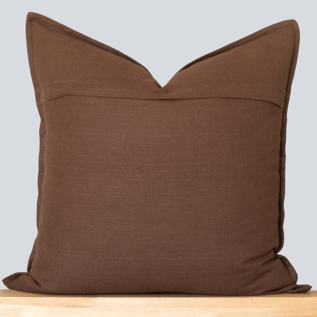 Gávea Solid Color Pillow Cover | Brown