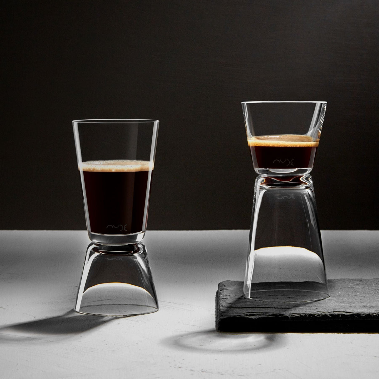 Dual Set of 2 Espresso Glasses
