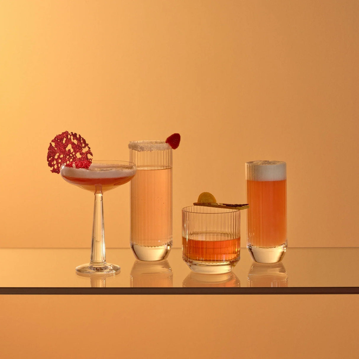 Big Top Set of 4 High Ball Glasses 10 oz
