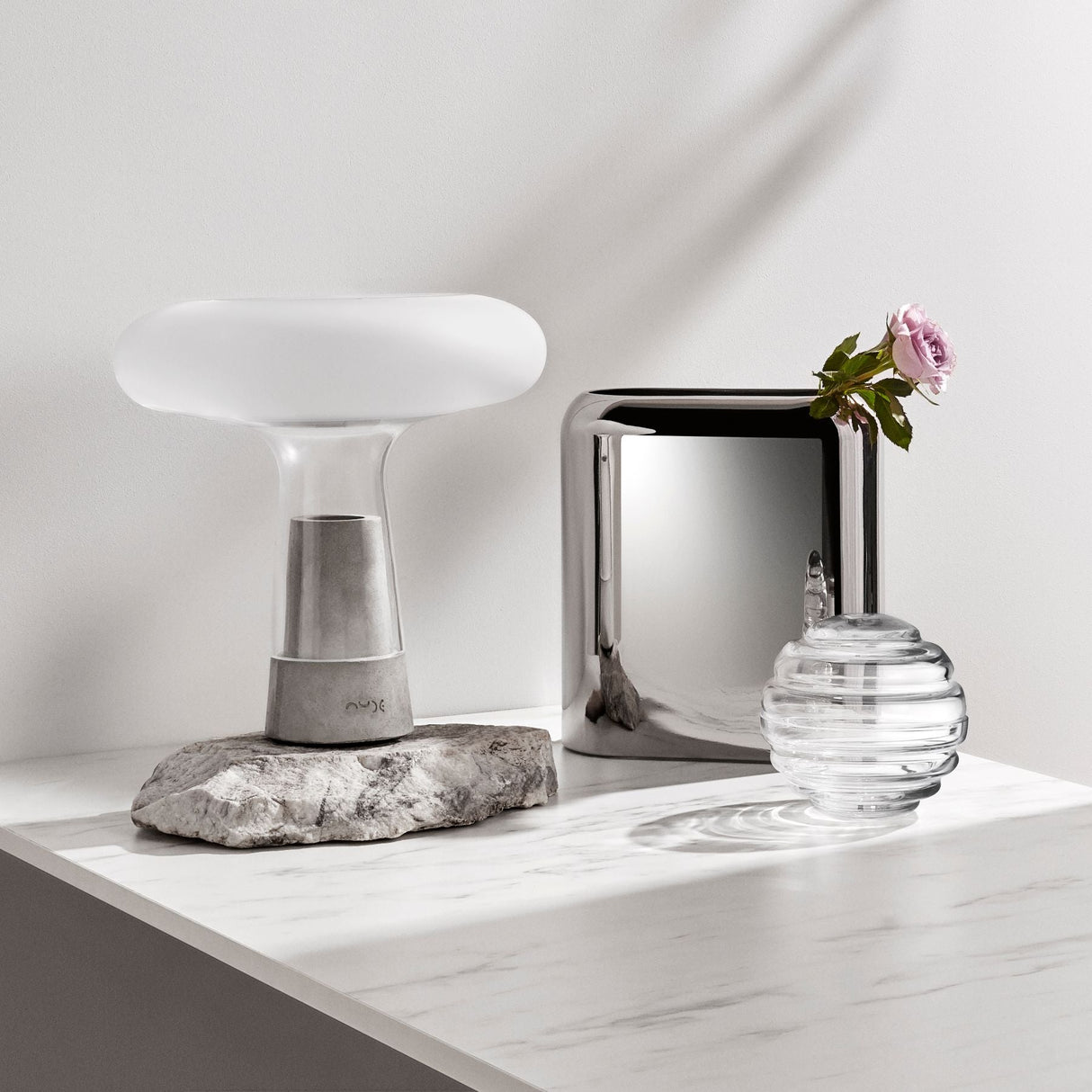 Orion Lamp with Glass Top