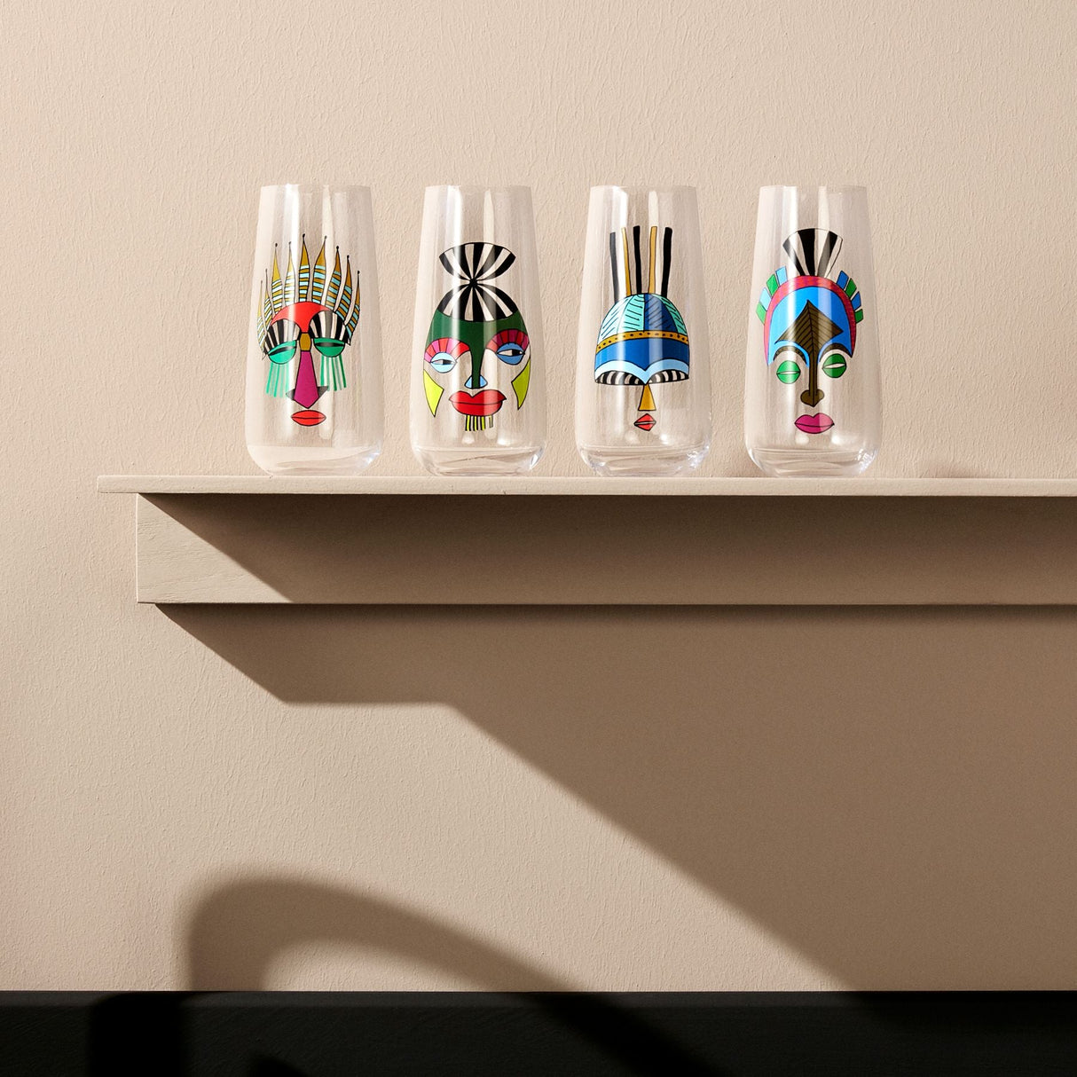 Mirage Rock & Pop Set of 4 High Ball Glasses