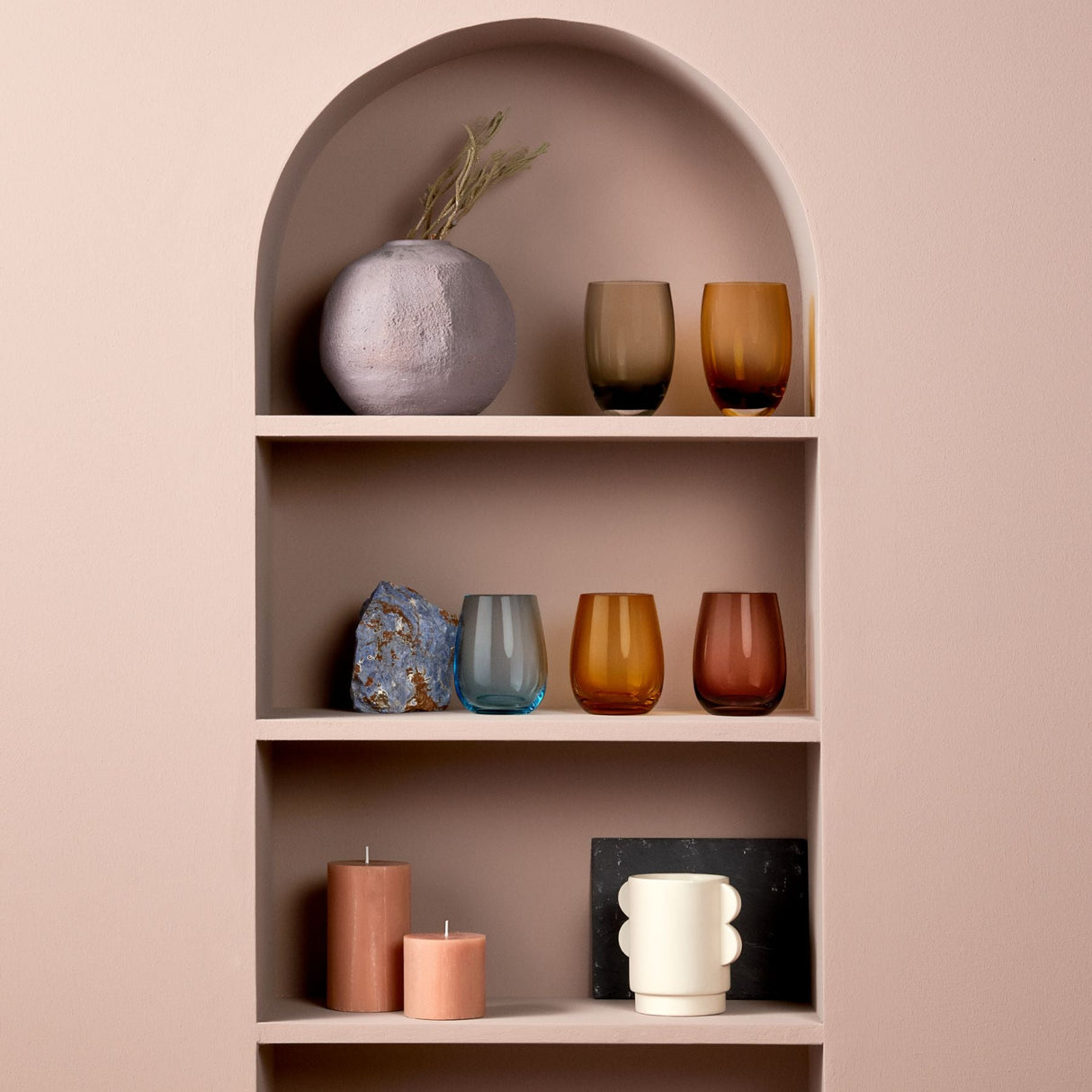 Colored U Set of 4 tumblers