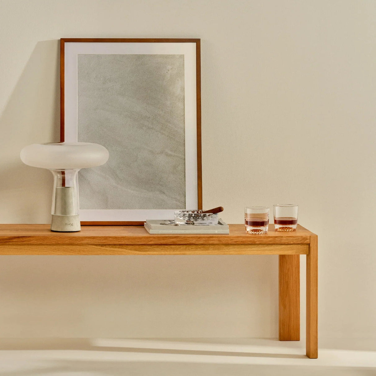 Orion Lamp with Glass Top