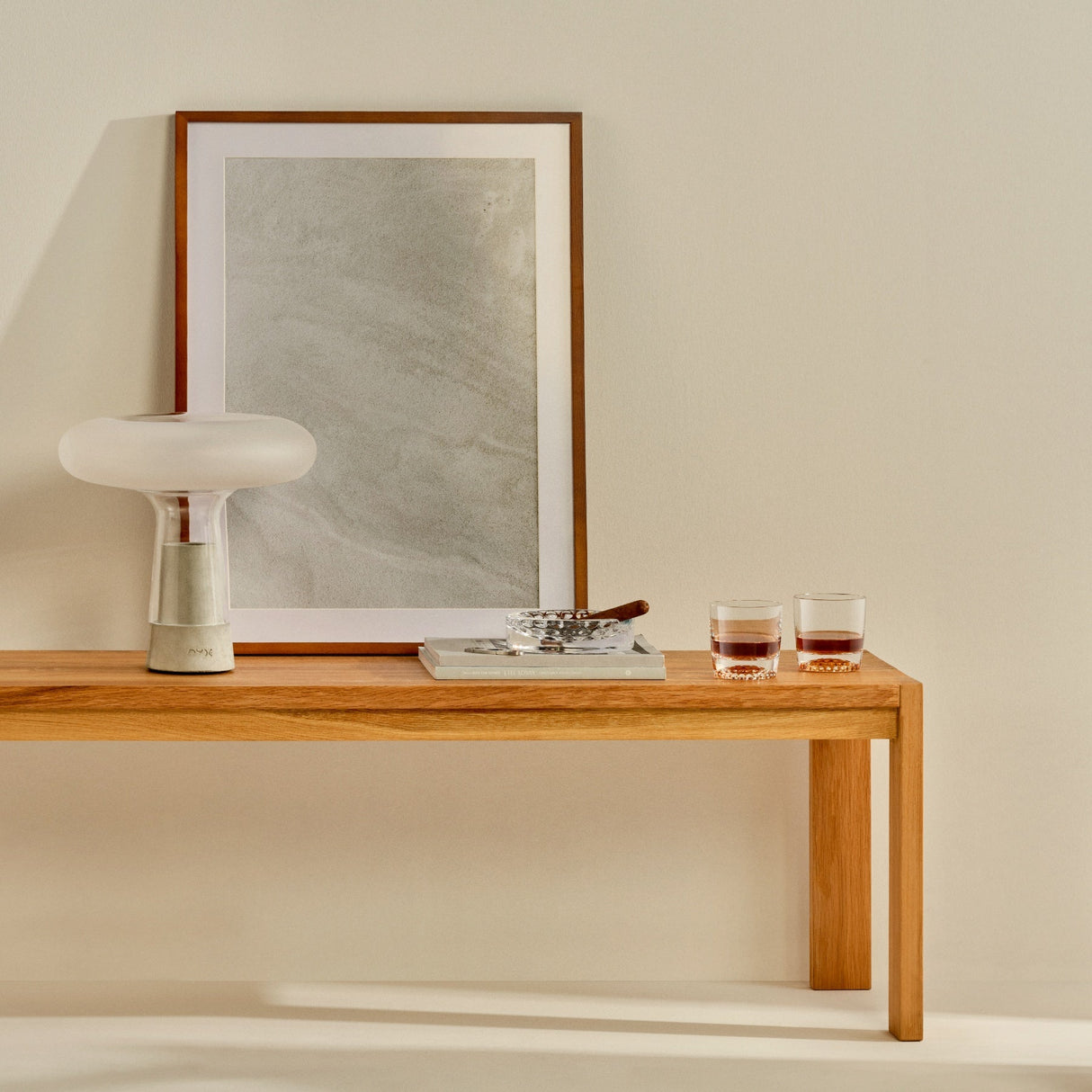 Orion Lamp with Glass Top