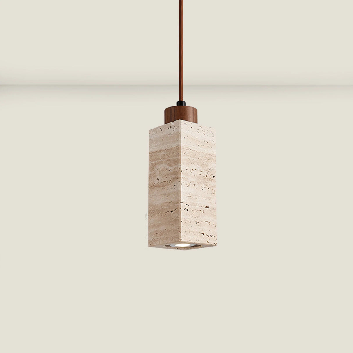 Natural Travertine GLigEt Pendant Light