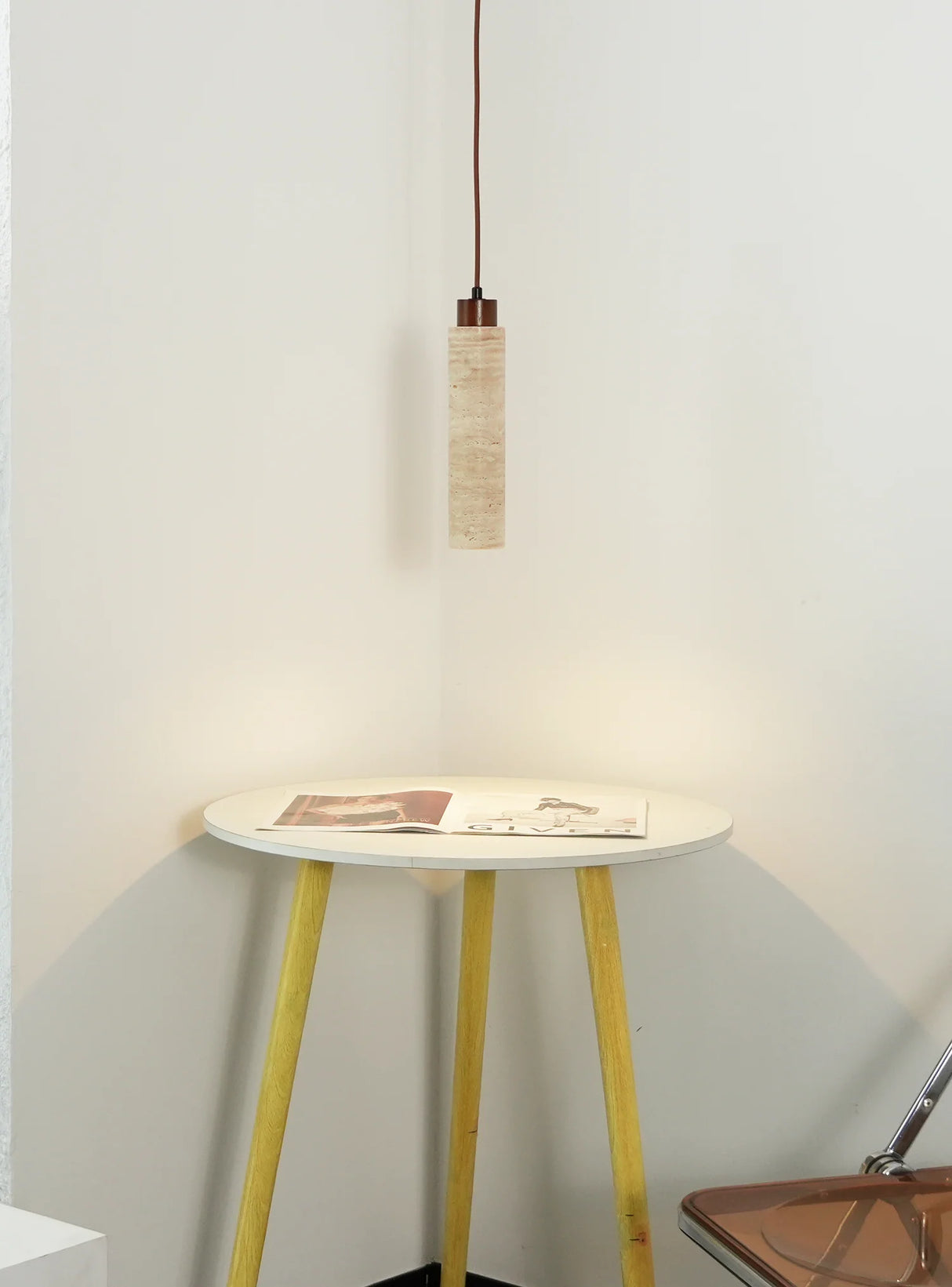 Natural Travertine GLigEt Pendant Light