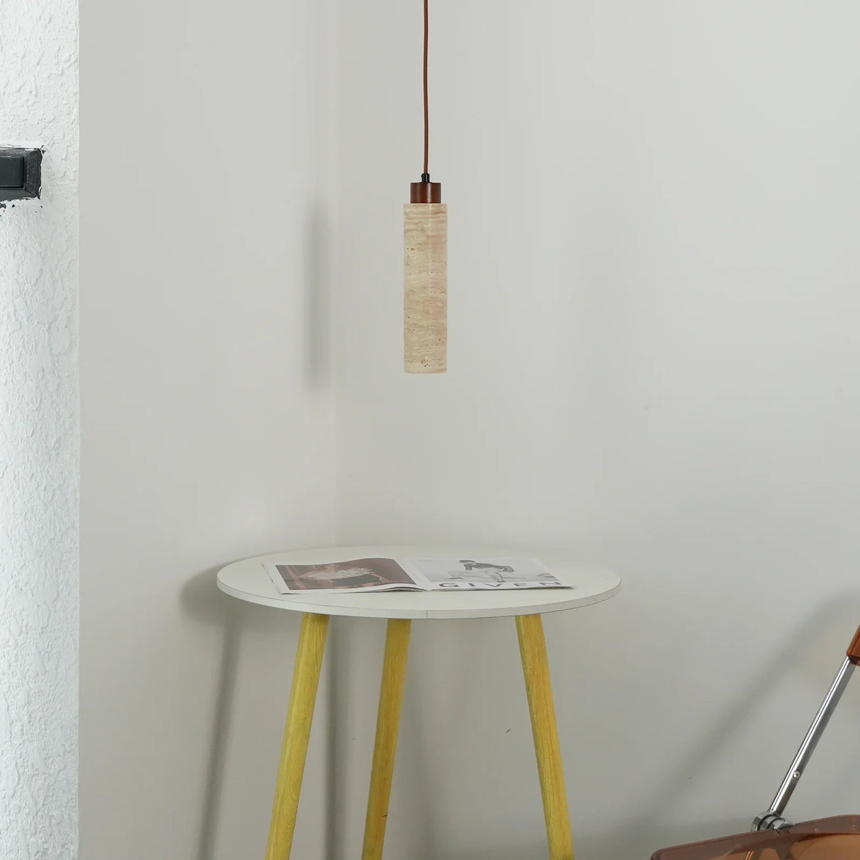 Natural Travertine GLigEt Pendant Light