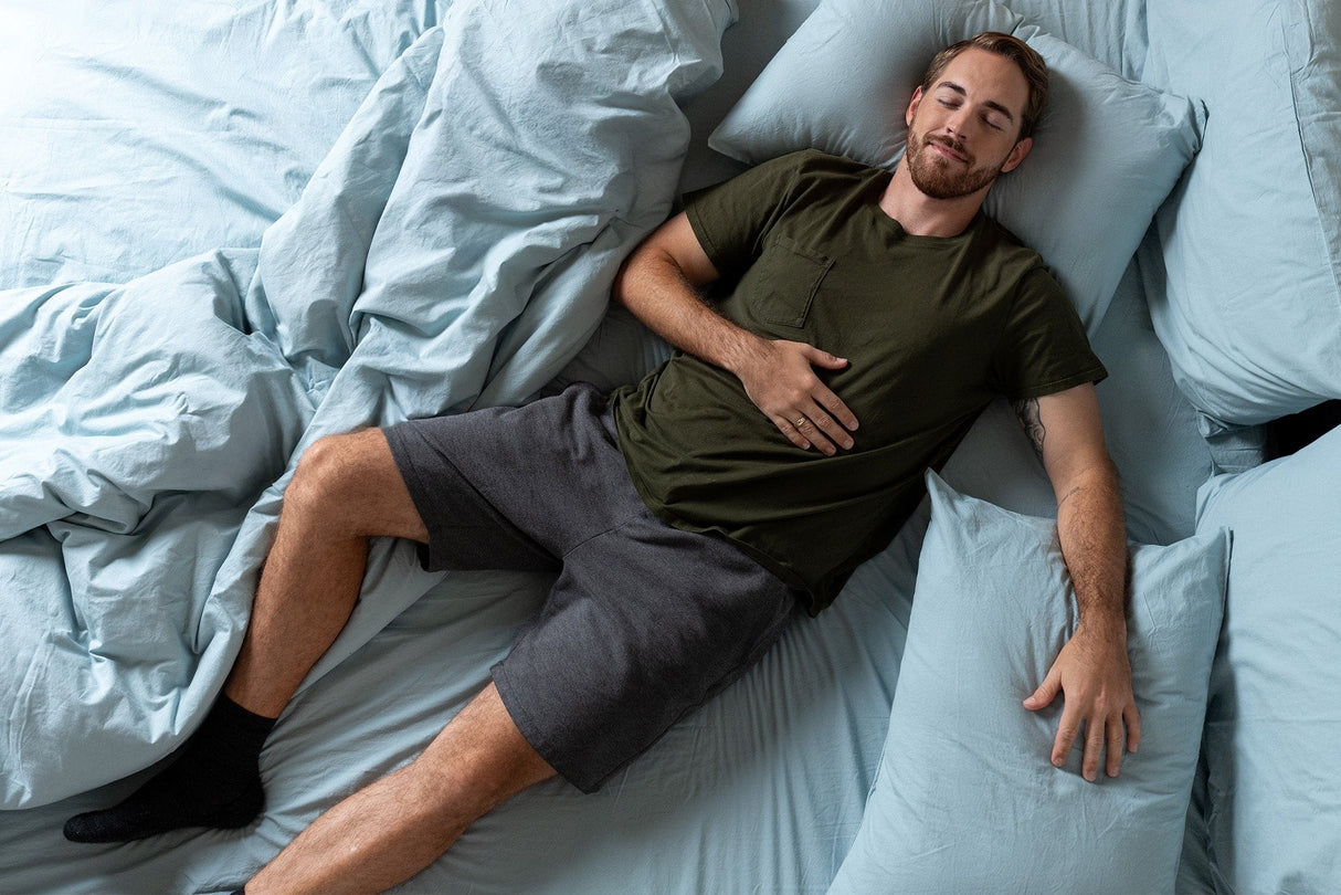 Crinkle Percale Organic Cotton Duvet Cover Set + Shams