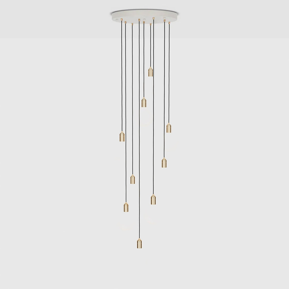 Nine Pendant in Brass