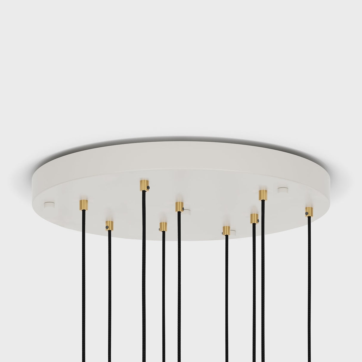 Nine Pendant in Brass + Voronoi II