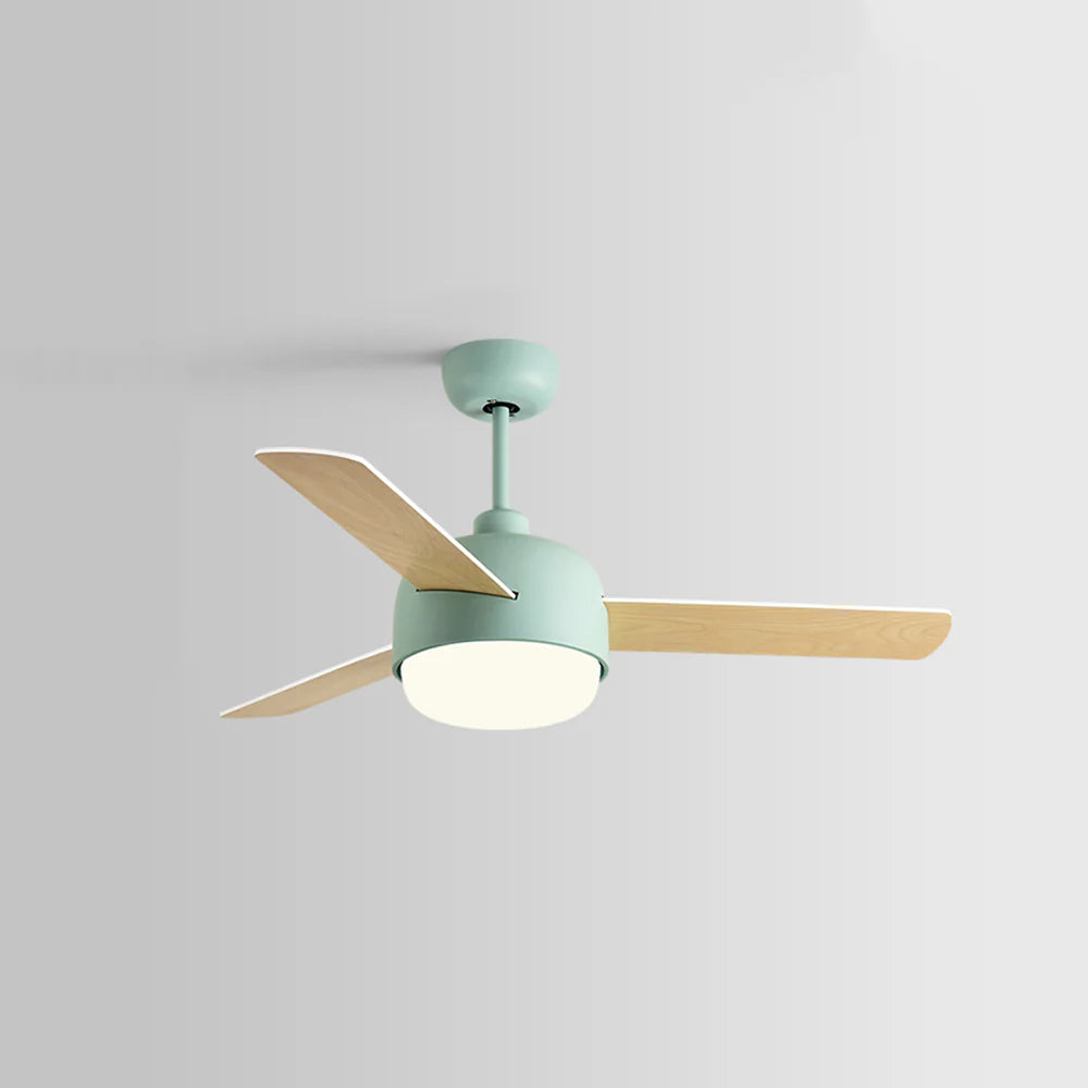 Nordic Macaron Dome Ceiling Fan Light