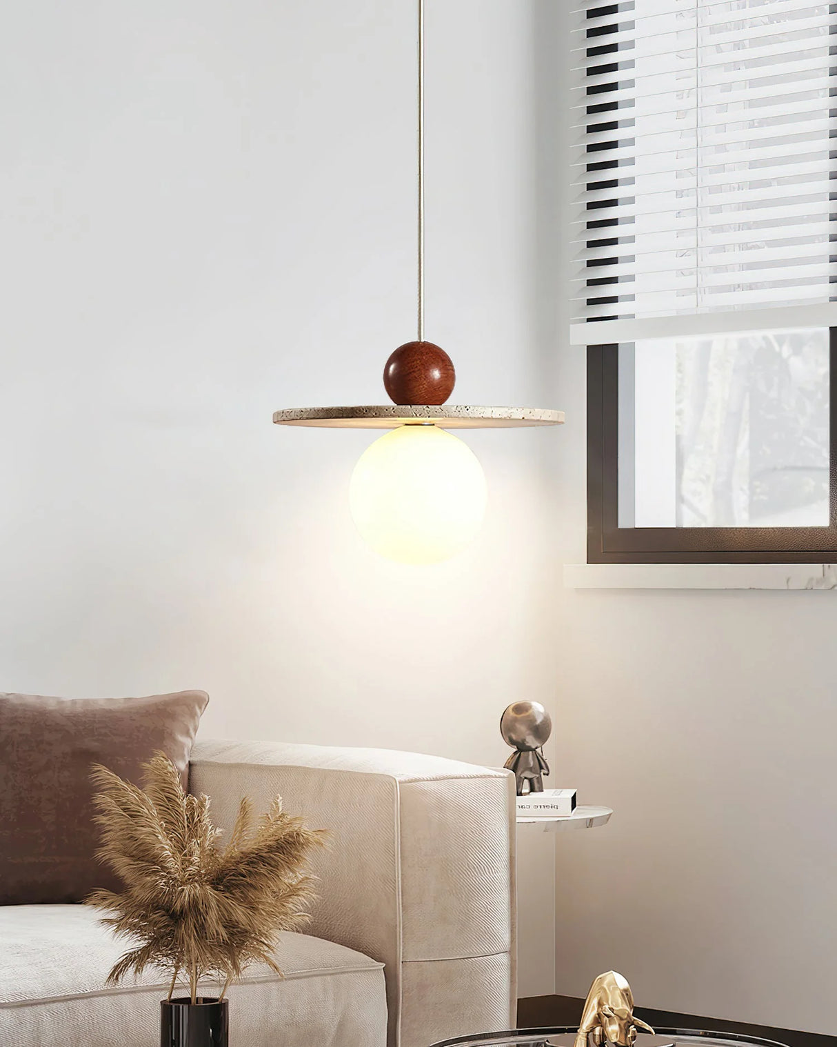 Ora Travertine Pendant Lamp