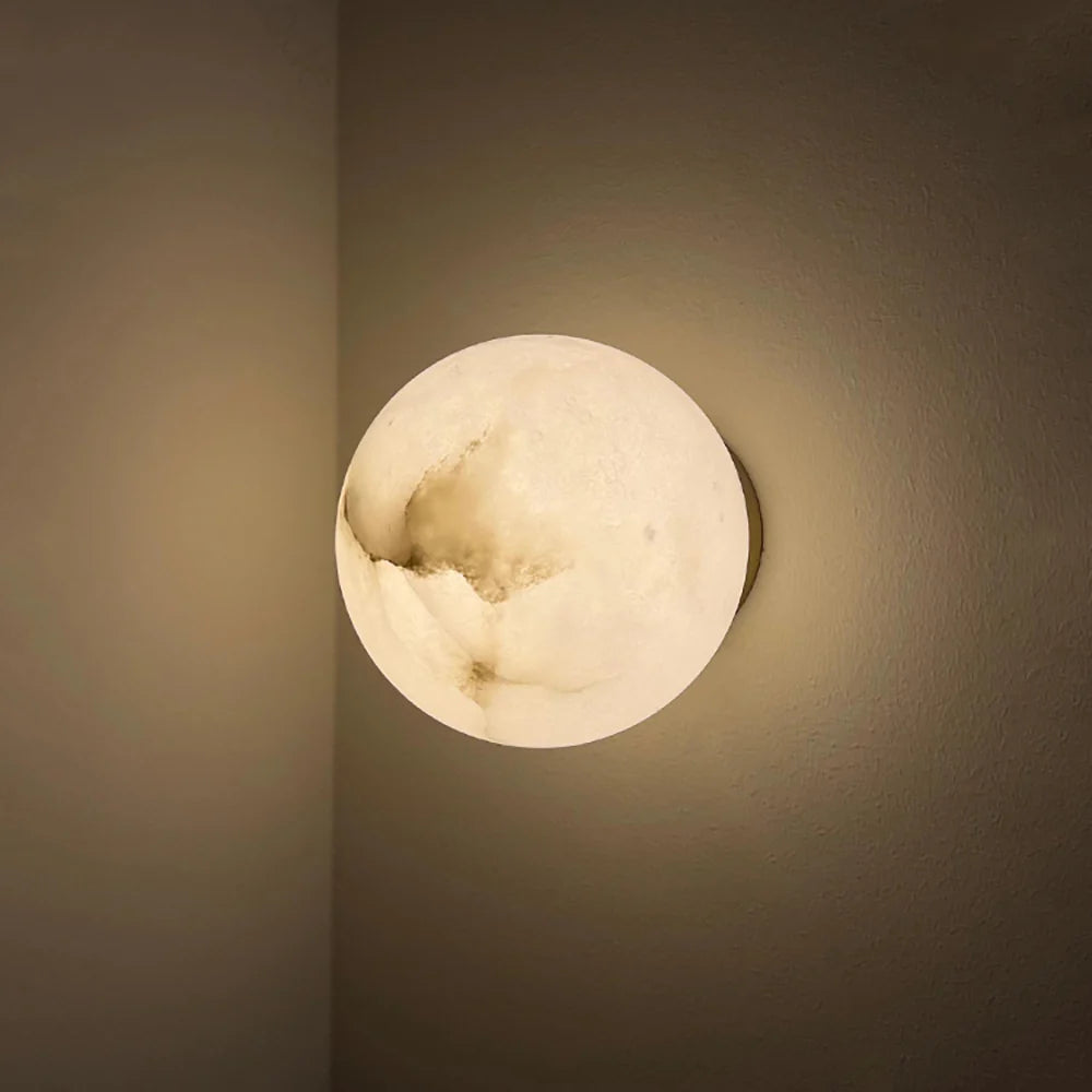 Orb Alabaster Wall Lamp