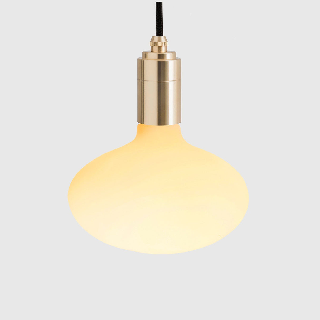 Oval Dim to Warm Pendant Light in Brass