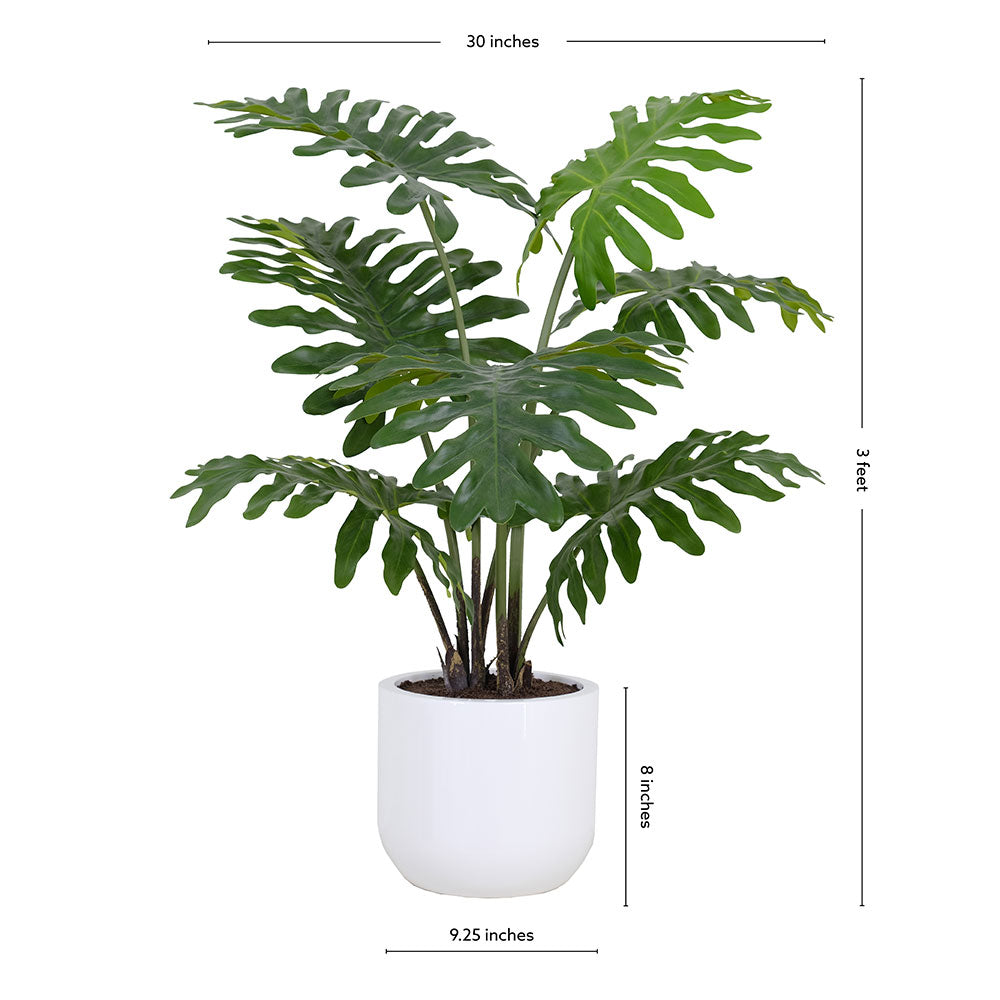 3' Faux Potted Philodendron