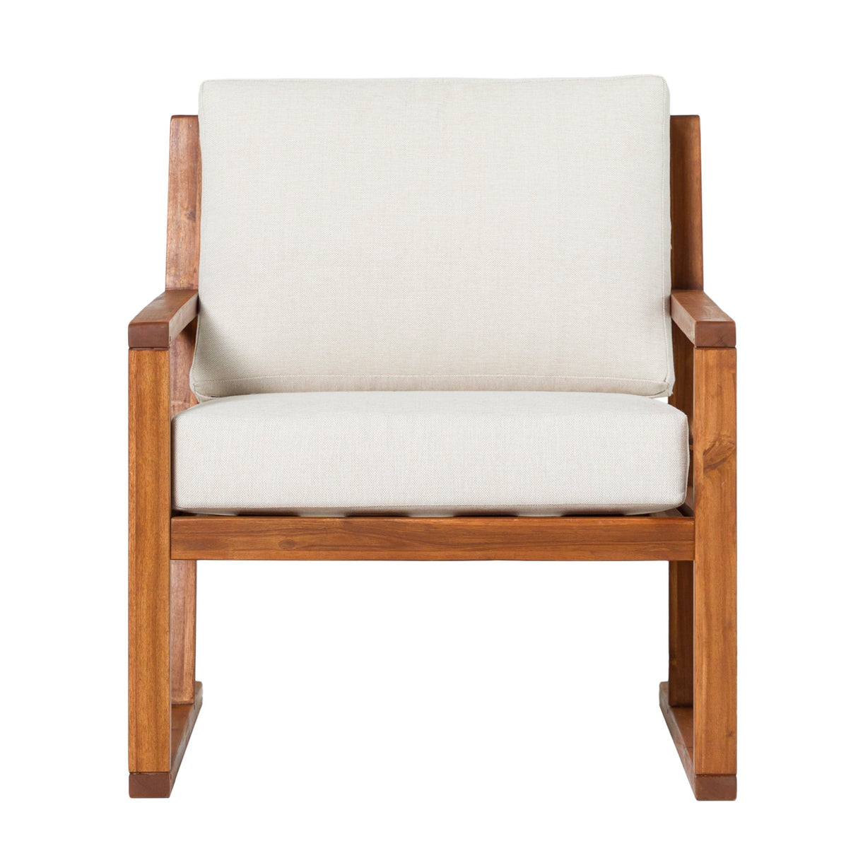 Prenton Modern Solid Wood Outdoor Club Chair