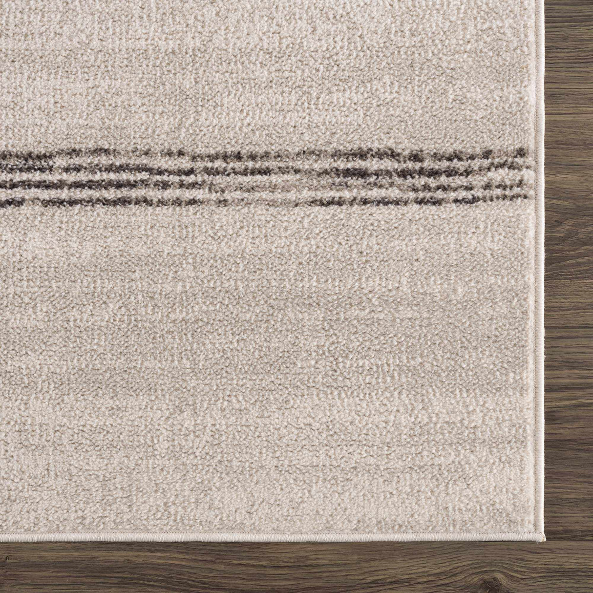 Deja Cream & Charcoal Area Rug - Clearance