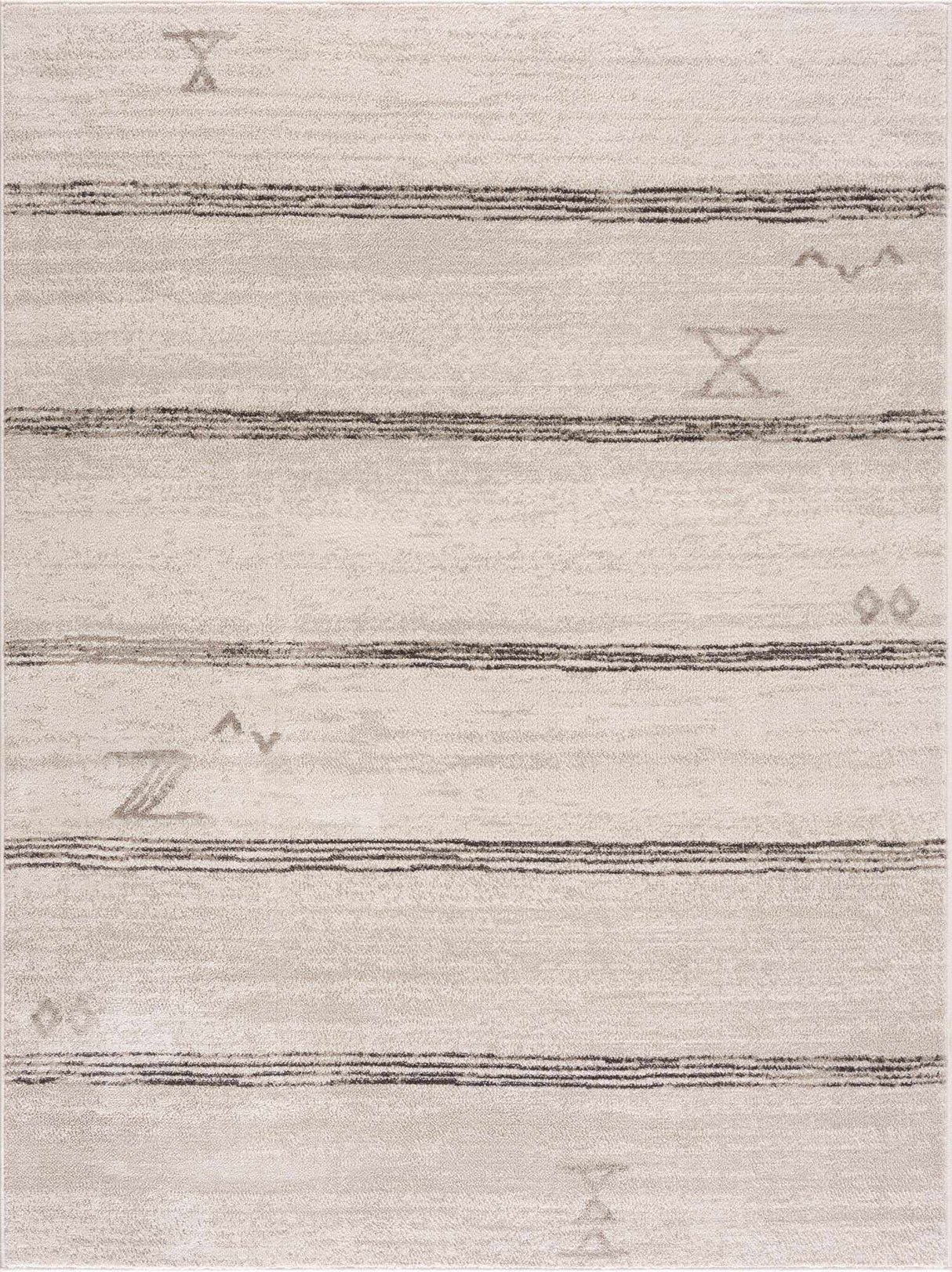 Deja Cream & Charcoal Area Rug - Clearance