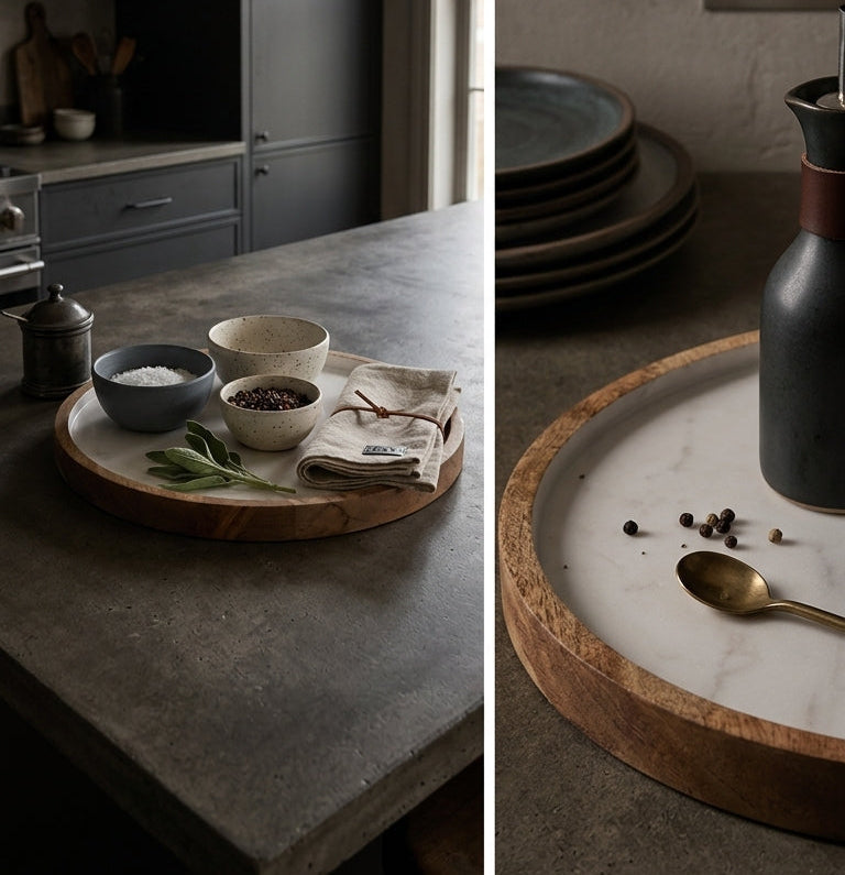 Palmer Wood + White Tray