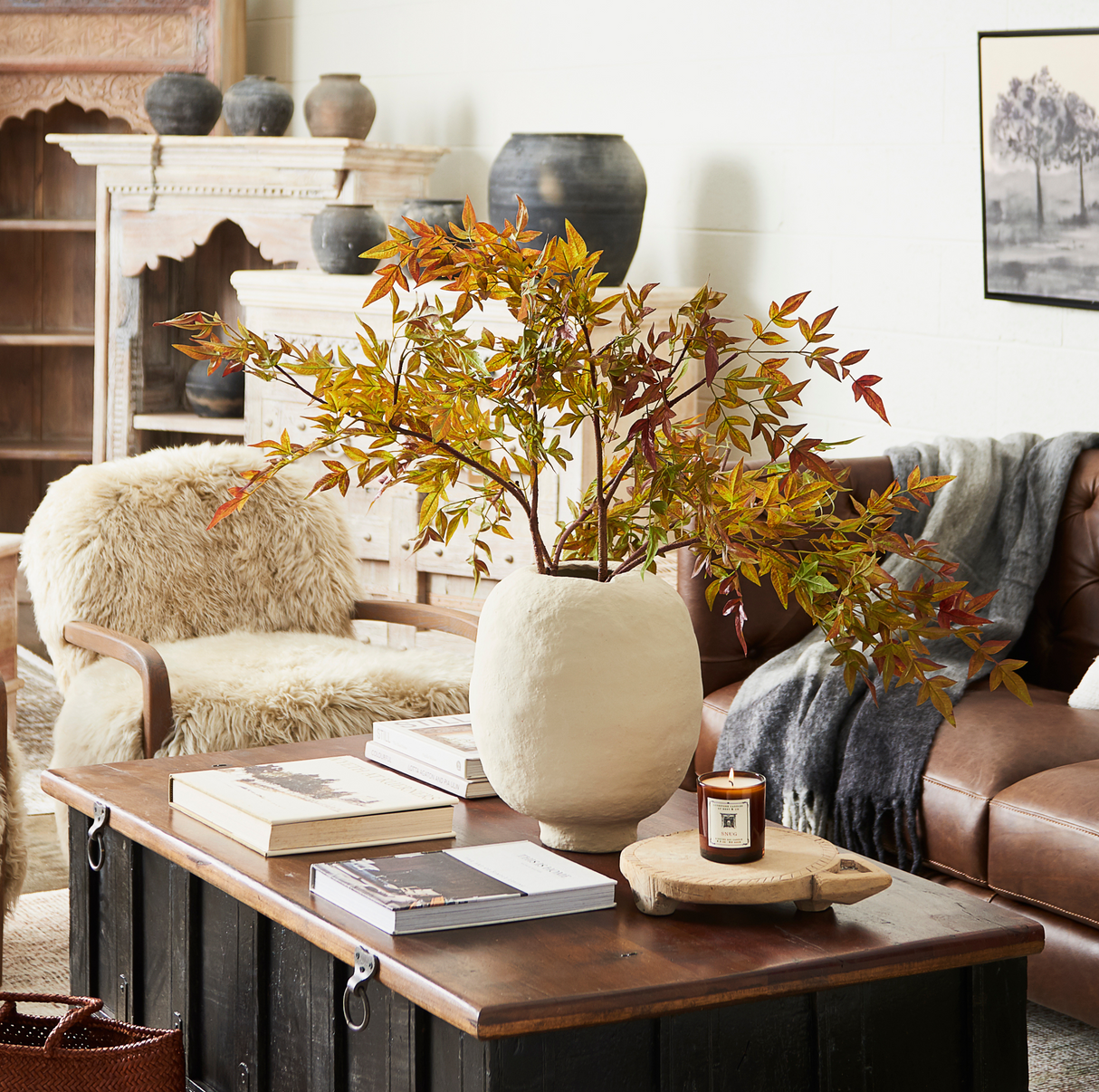 Paper Mache Wide Vase