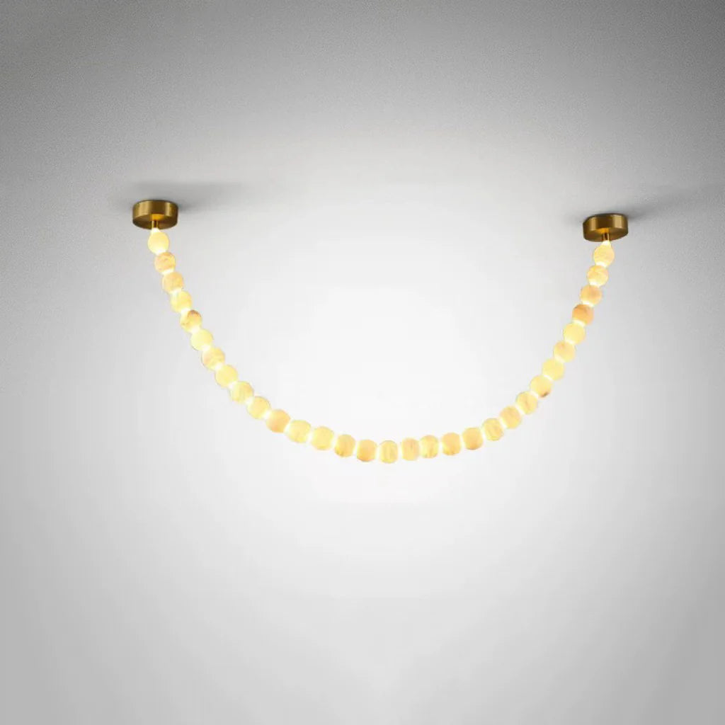 Pearl Alabaster Necklace Chandelier