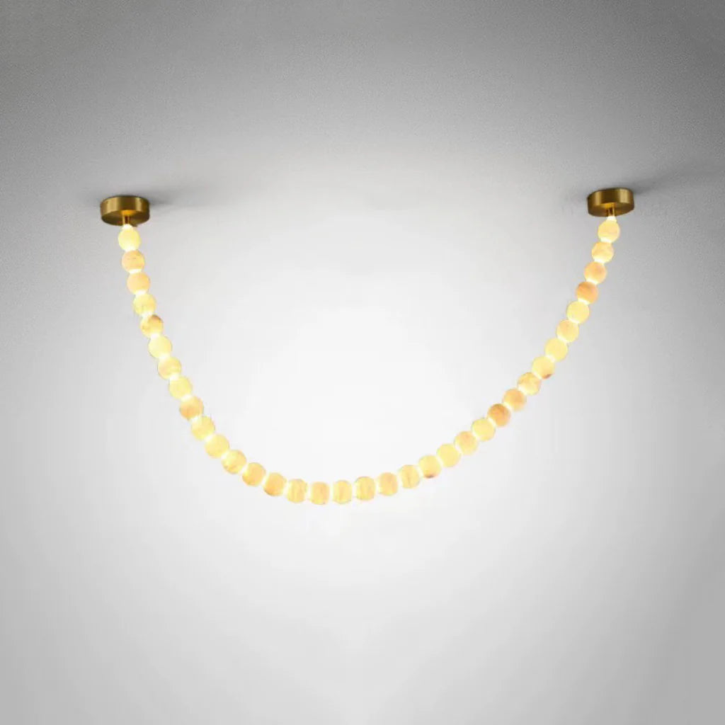 Pearl Alabaster Necklace Chandelier