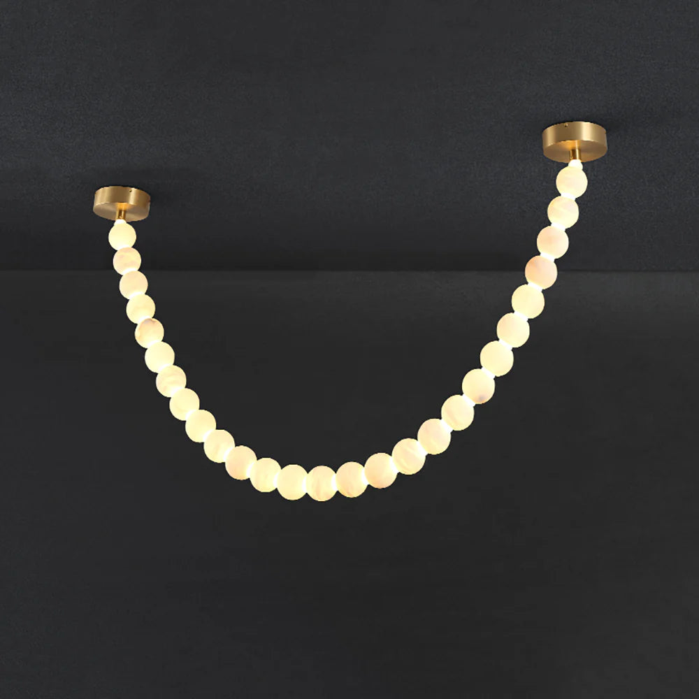 Pearl Alabaster Necklace Chandelier