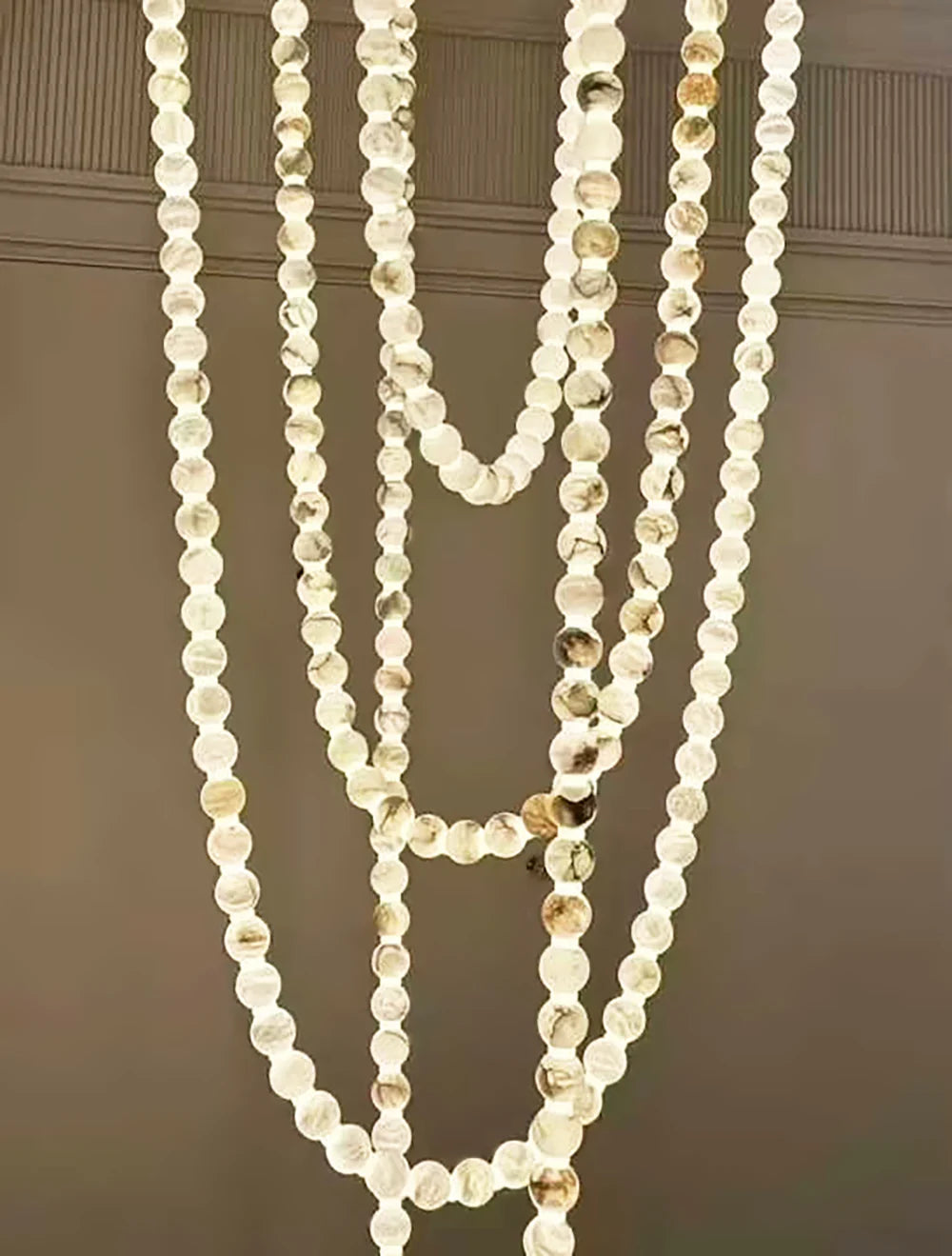 Pearl Alabaster Necklace Chandelier