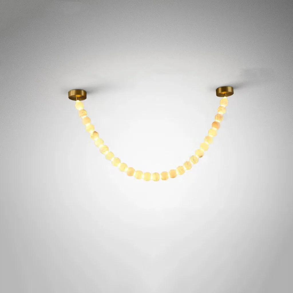 Pearl Alabaster Necklace Chandelier