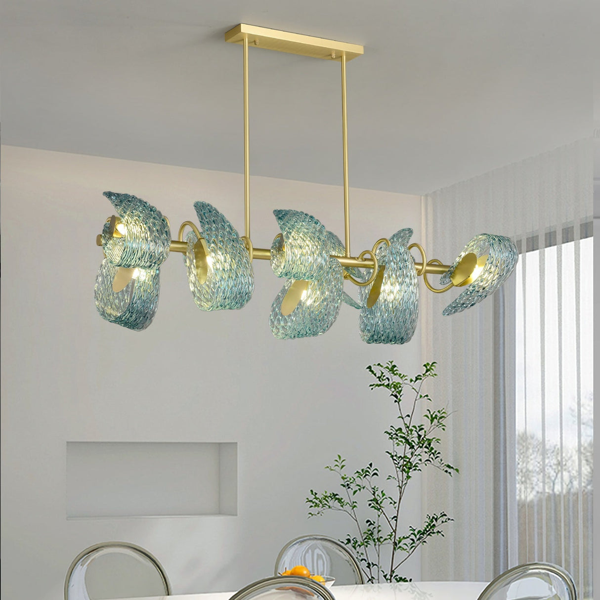 Petal Blue Chandelier
