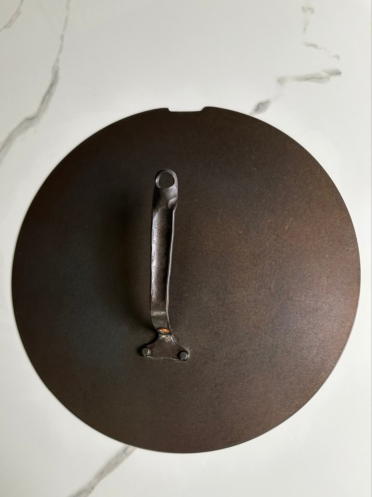 10" Round Carbon Steel Skillet - Hand Forged