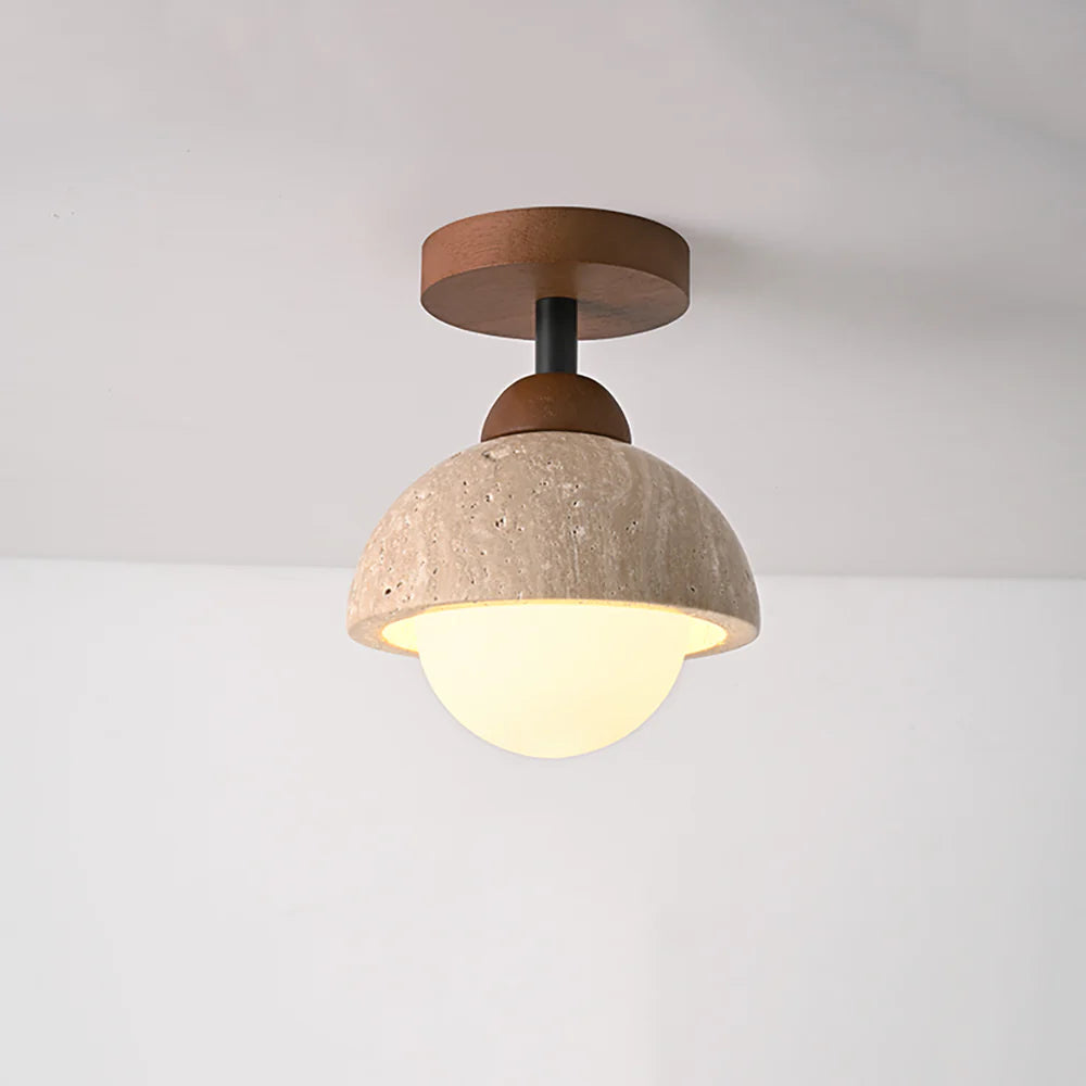Piedra Travertine Ceiling Light