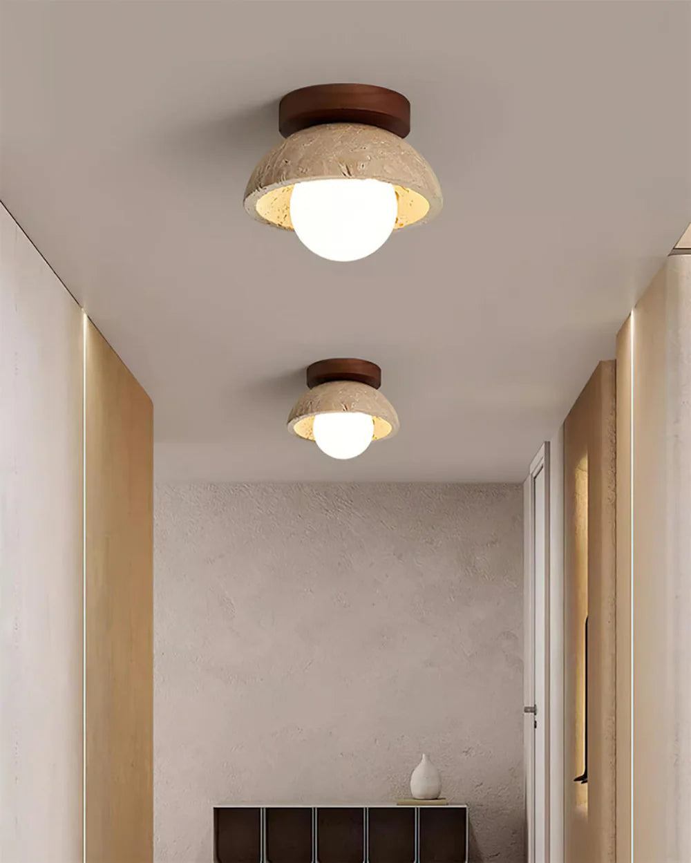 Piedra Travertine Ceiling Light