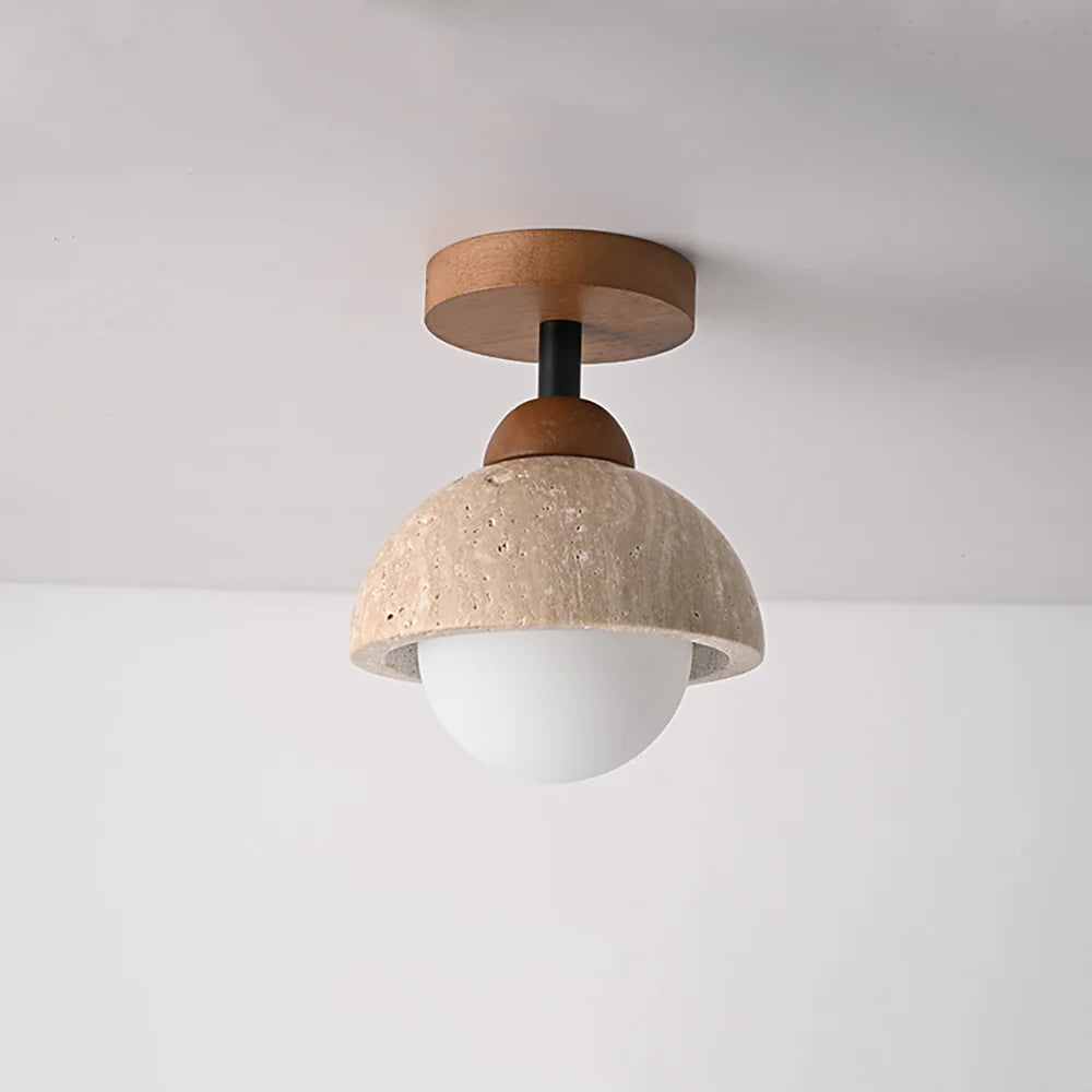 Piedra Travertine Ceiling Light
