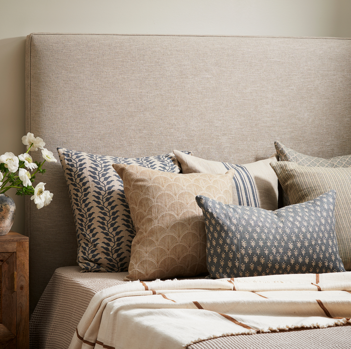 Astra Blue Pillow 16" x 24"