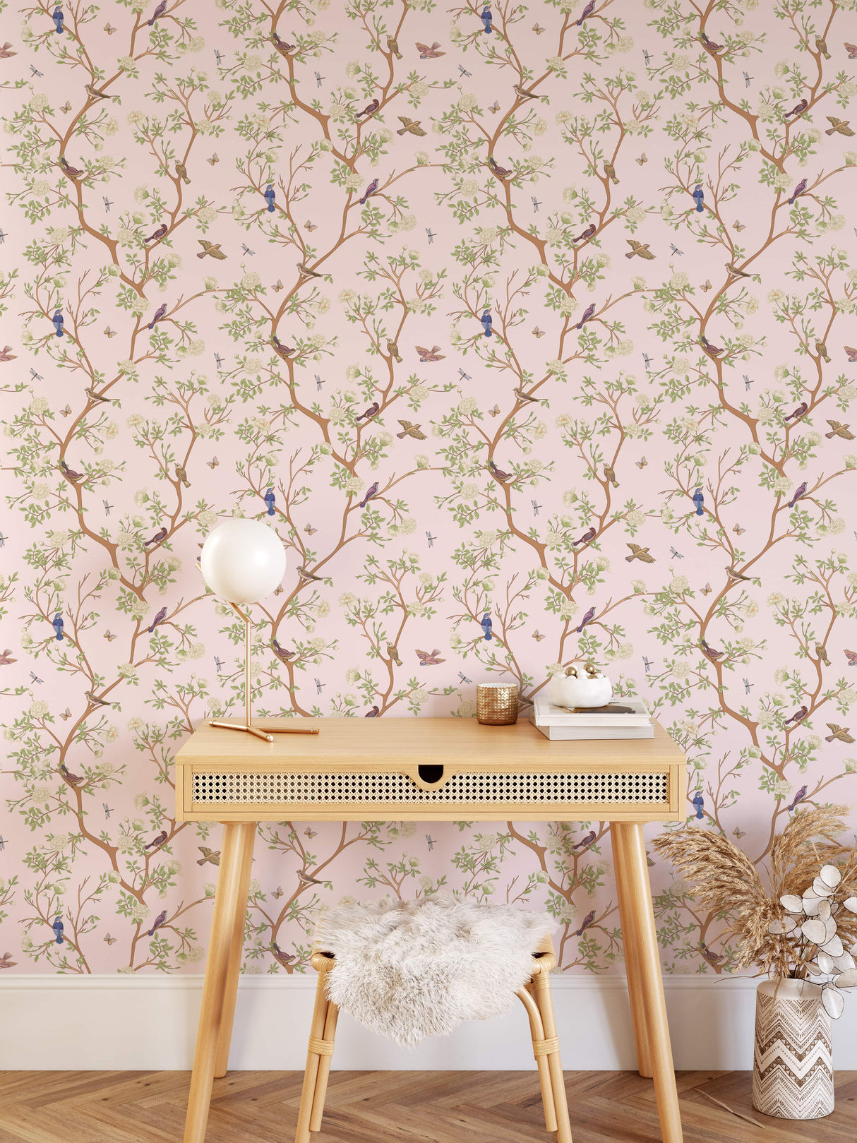 Chinoiserie Blossom Tree Wallpaper