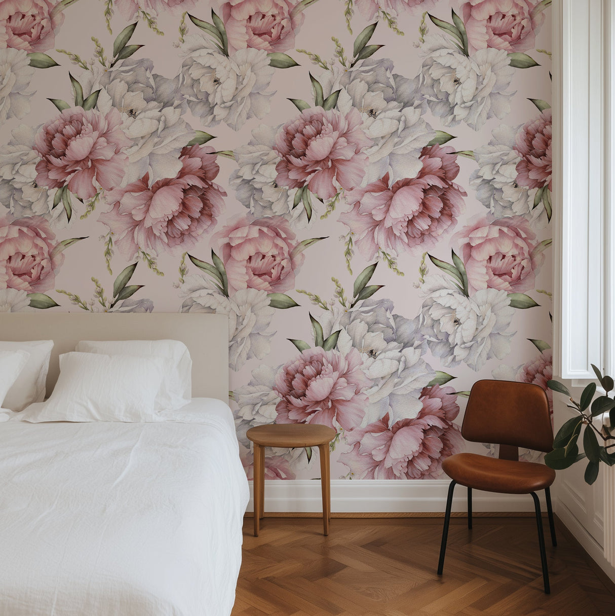 Light Pink Peony Wallpaper