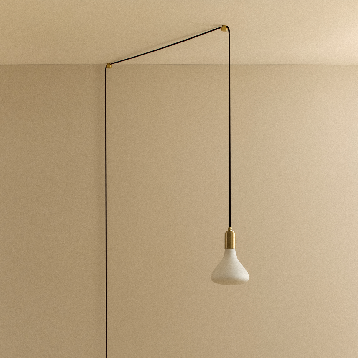 Noma Plug-In Pendant in Brass