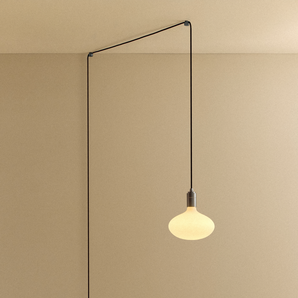 Oval II Plug-In Pendant in Graphite