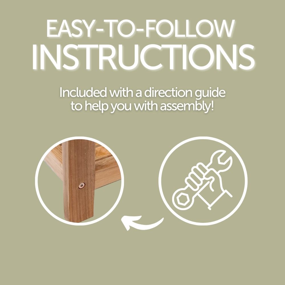 Bali Natural Teak Shower and Bath Spa Bench with Shelf - 35"