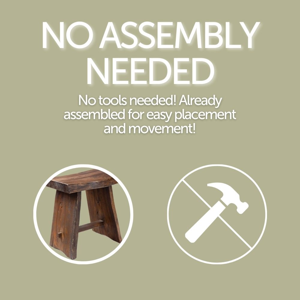 Salem Teak Shower and Bath Stool with Curved Seat